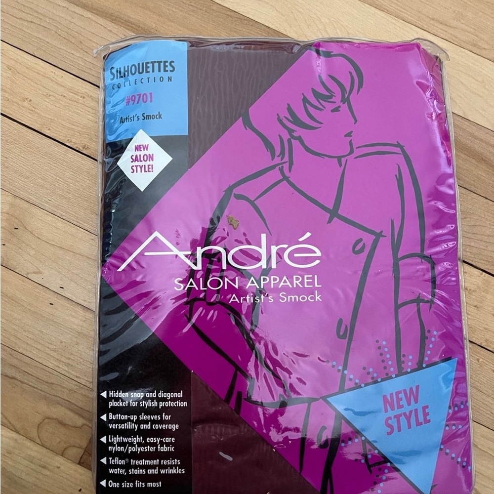 André Salon Apparel Artist's Smock in Purple